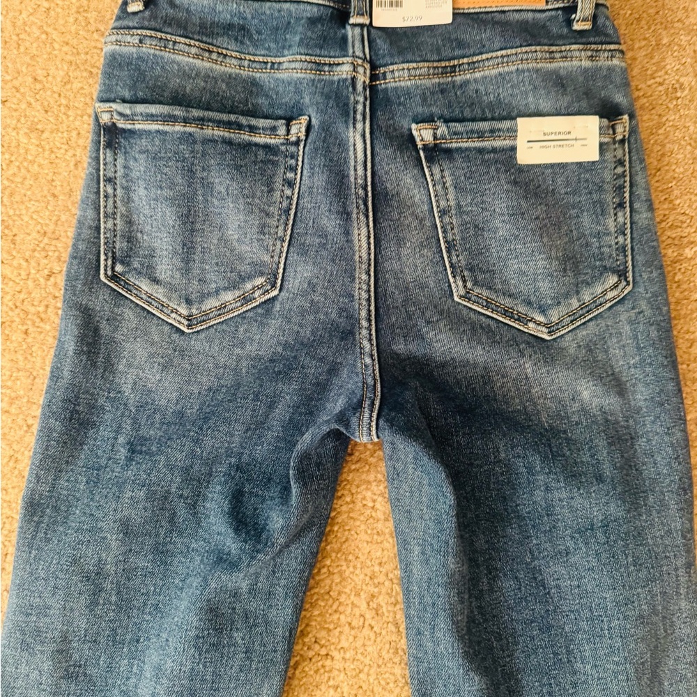 Slim fit high-rise cropped straight leg BKE Billie Jeans. 23 Short NWT  23x28 - Picture 7 of 8